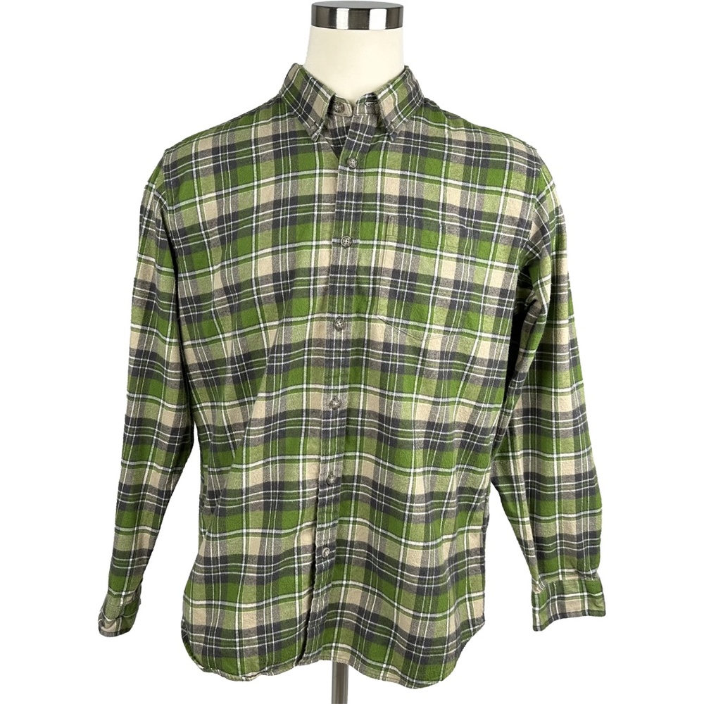 Eddie Bauer Heavy Flannel Shirt (L)